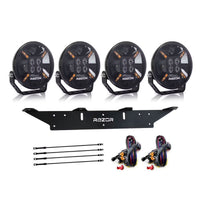 Extraljuspaket 4 st Razor Viggen 9" – med fäste och kablage