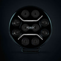 Dark Knight Intense Extraljus 9″ – Vit/Orange Positionsljus – Strands - Carlevel -