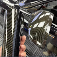 Kolfiber Vinyl Wrap 30x100cm – Hållbar PET - film för Bil & MC Dekoration - Carlevel -