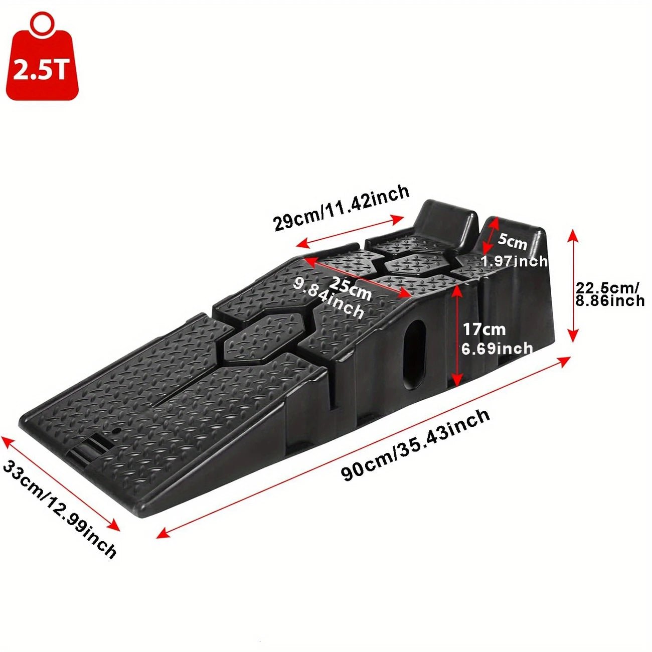 Kraftiga Bilramp – 2.5 Ton Kapacitet & 32 cm Bredd - Carlevel -