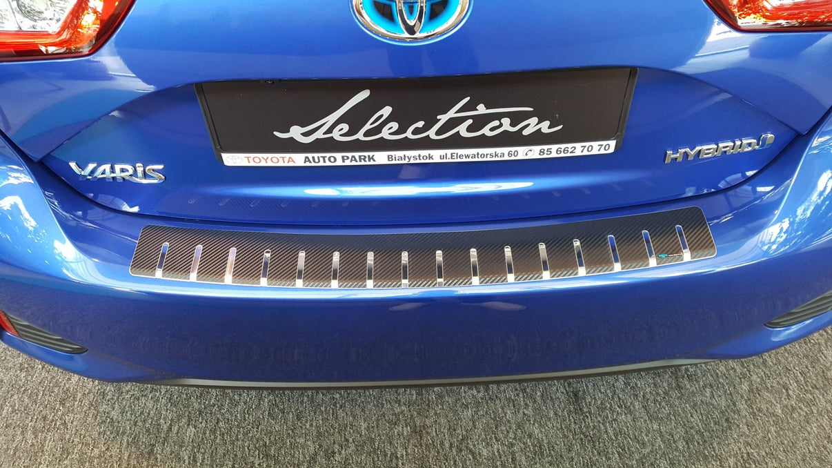 Lastskydd stål/kolfiber Toyota Yaris III 1FL 5D 2014–2017 - Carlevel -