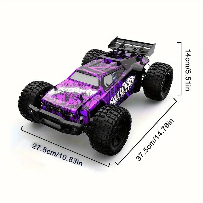 RC Monstertruck 4WD – Laddningsbar 40 km/h Fjärrstyrd Bil med LED (8+) - Carlevel -