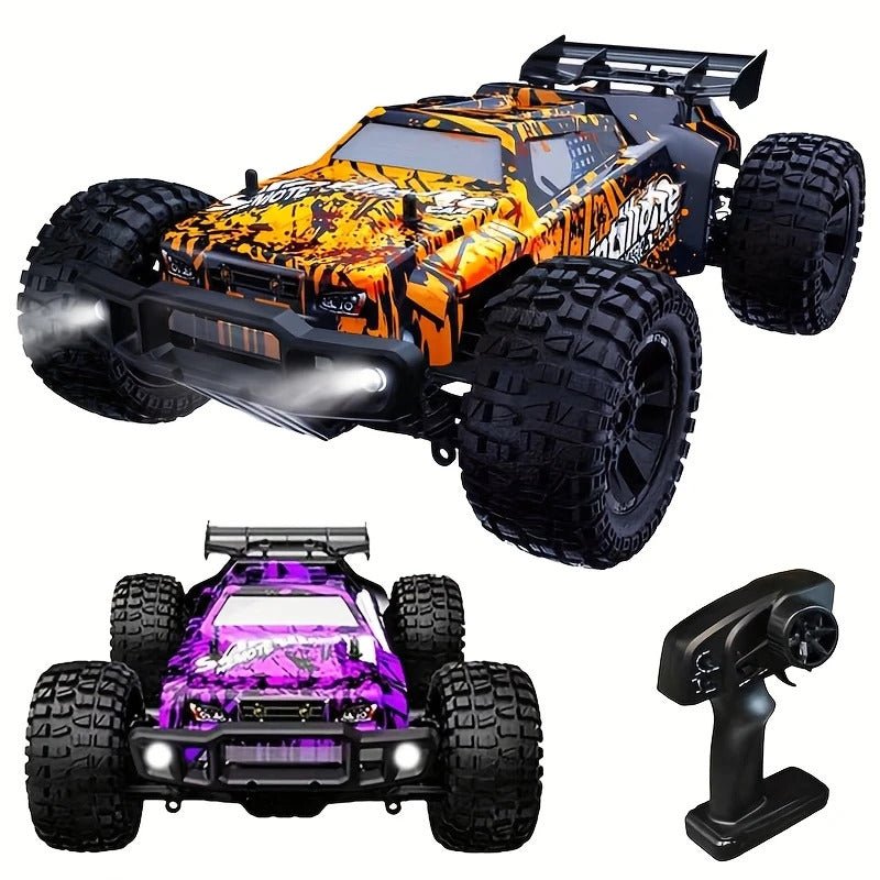RC Monstertruck 4WD – Laddningsbar 40 km/h Fjärrstyrd Bil med LED (8+) - Carlevel -