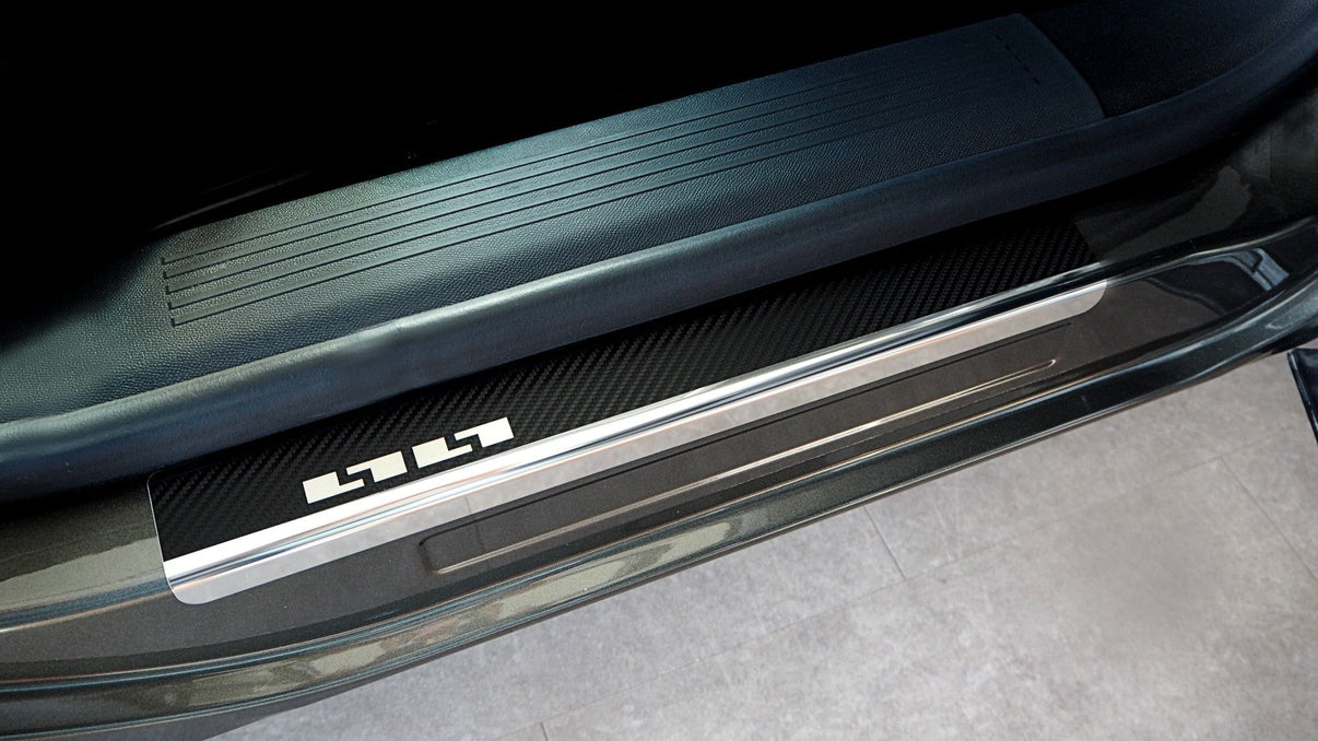 Tröskelskydd stål/kolfiber Citroën C5 X 2021+ - Carlevel -