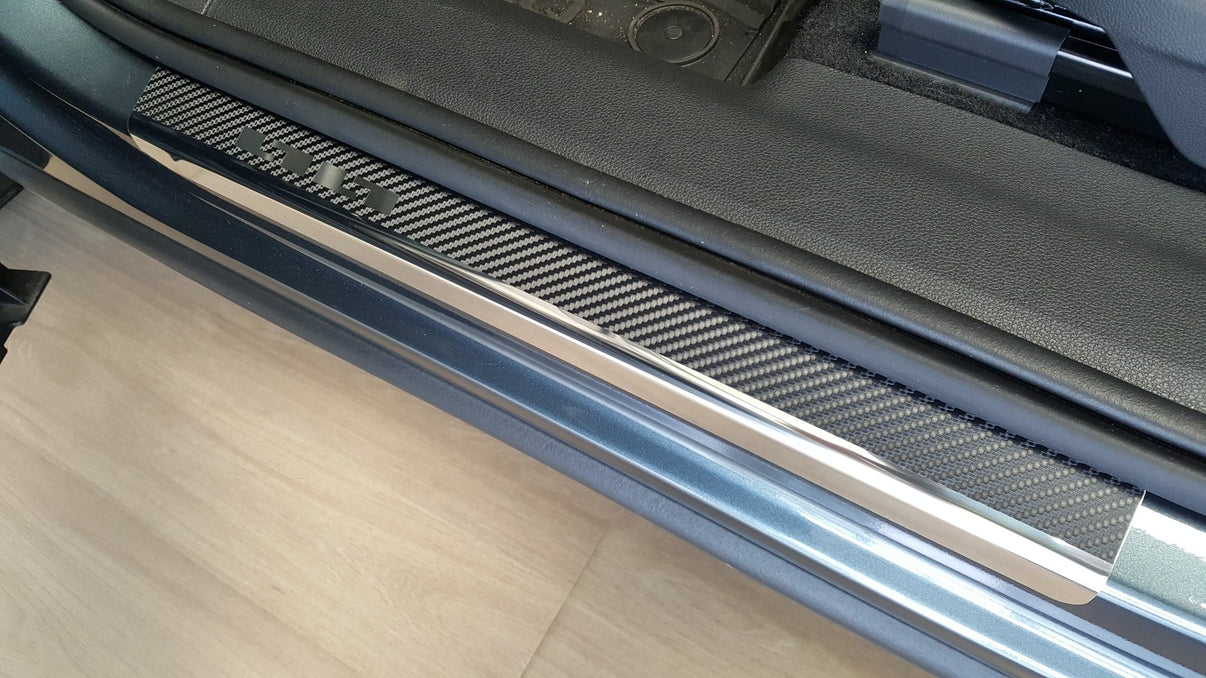 Tröskelskydd stål/kolfiber Kodiaq I 2017–2024 - Carlevel -