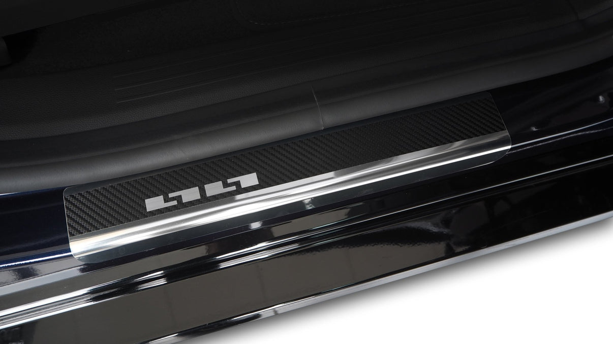 Tröskelskydd stål/kolfiber Megane E - Tech 2022+ - Carlevel -