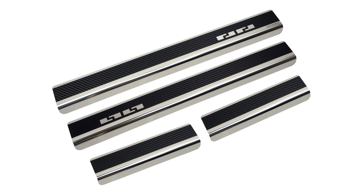 Tröskelskydd stål/kolfiber Peugeot 308 II 5D 2013–2021 - Carlevel -