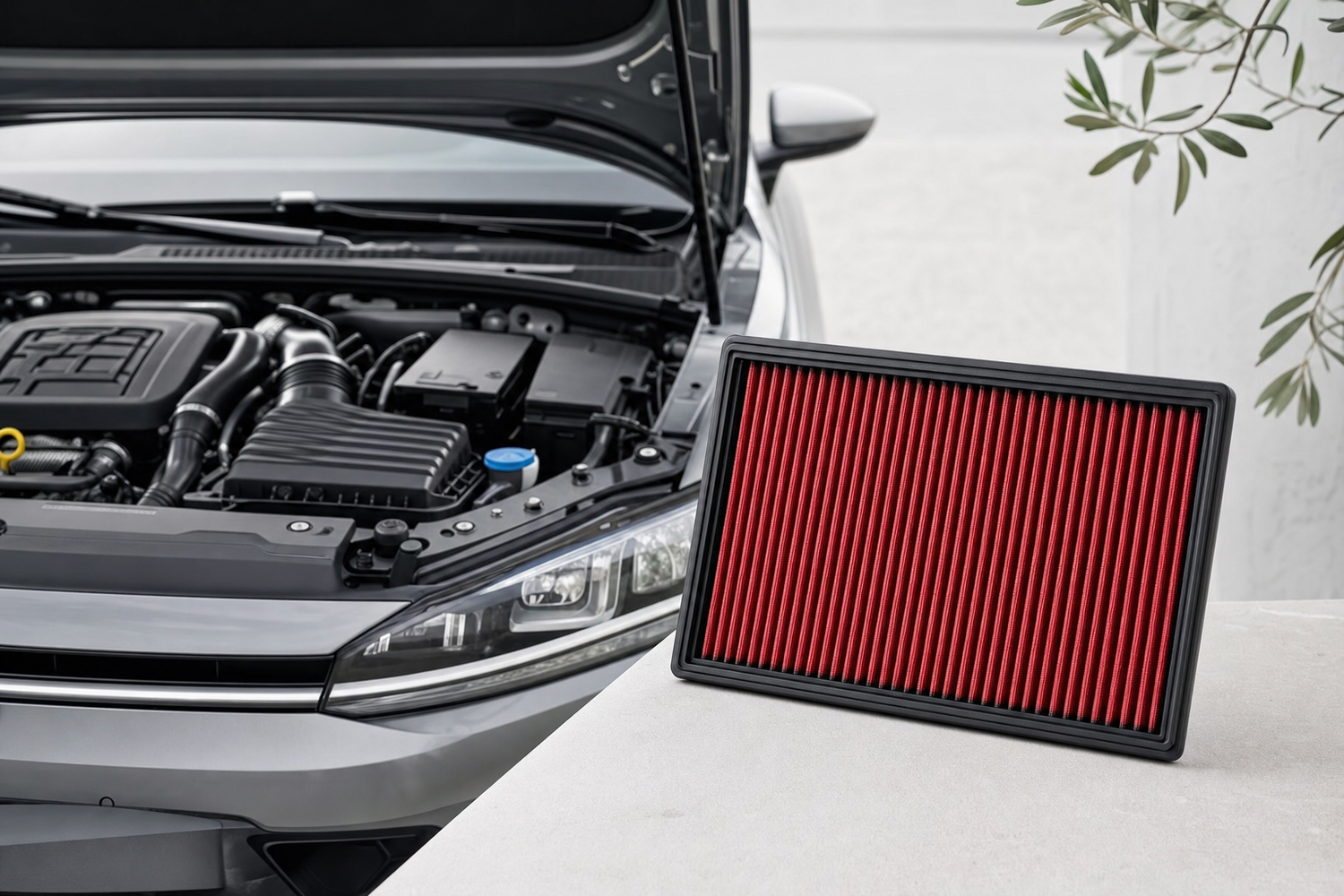 Sportluftfilter Volkswagen 2026 — Golf, Polo och Passat
