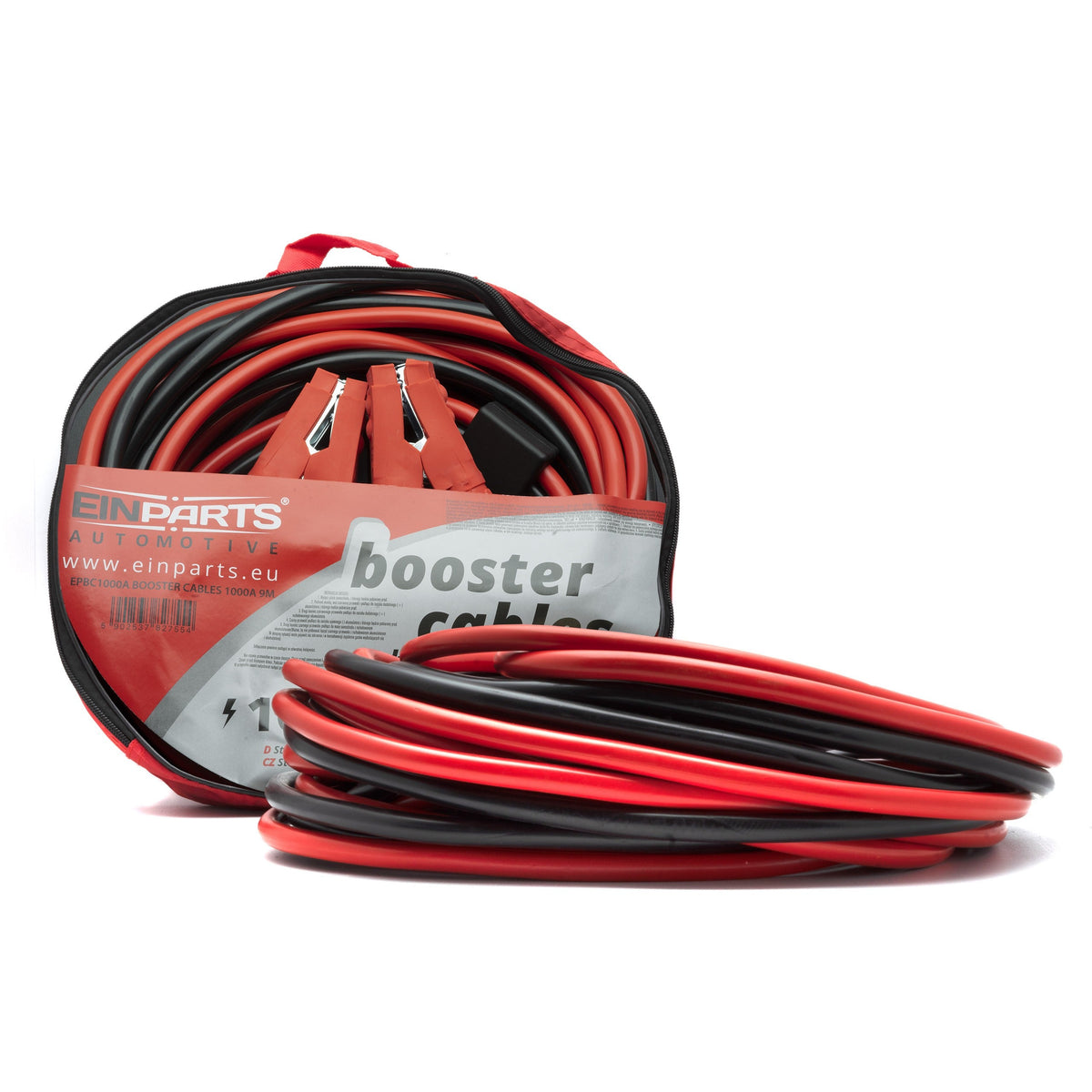 Startkablar med batteriklämmor för bil