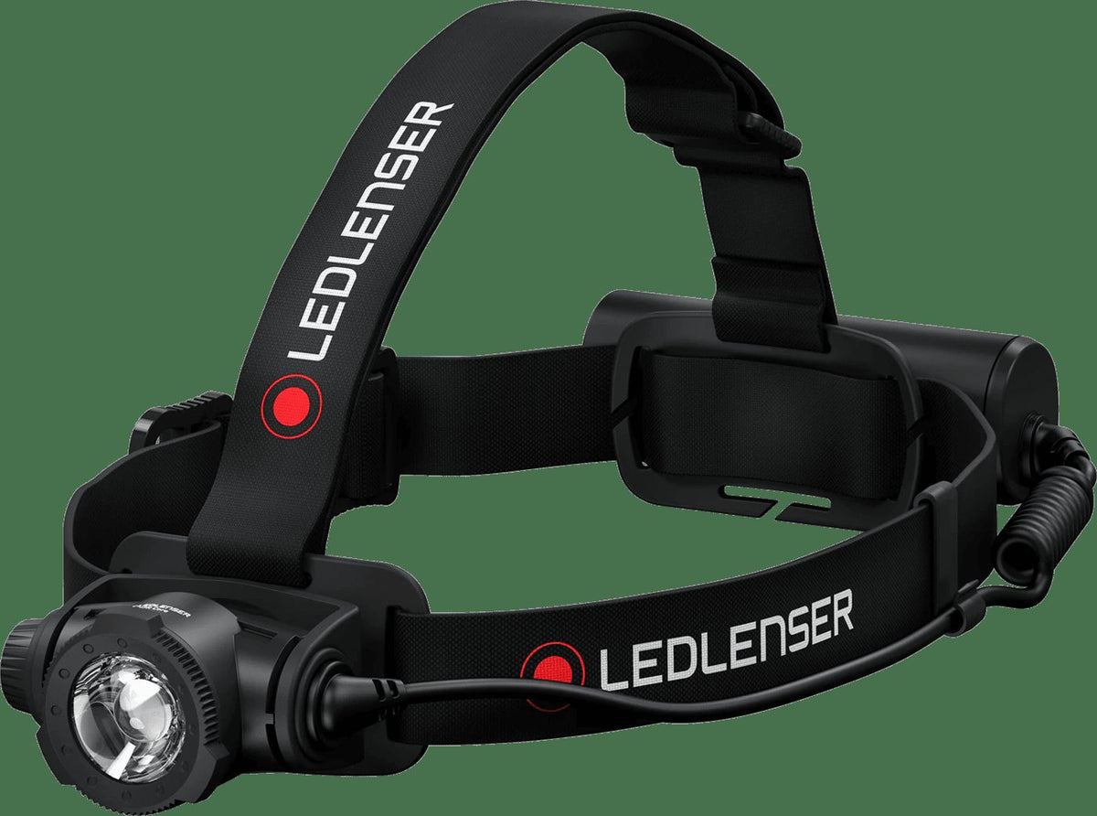 Svart Ledlenser pannlampa för bil, verkstad och fritid