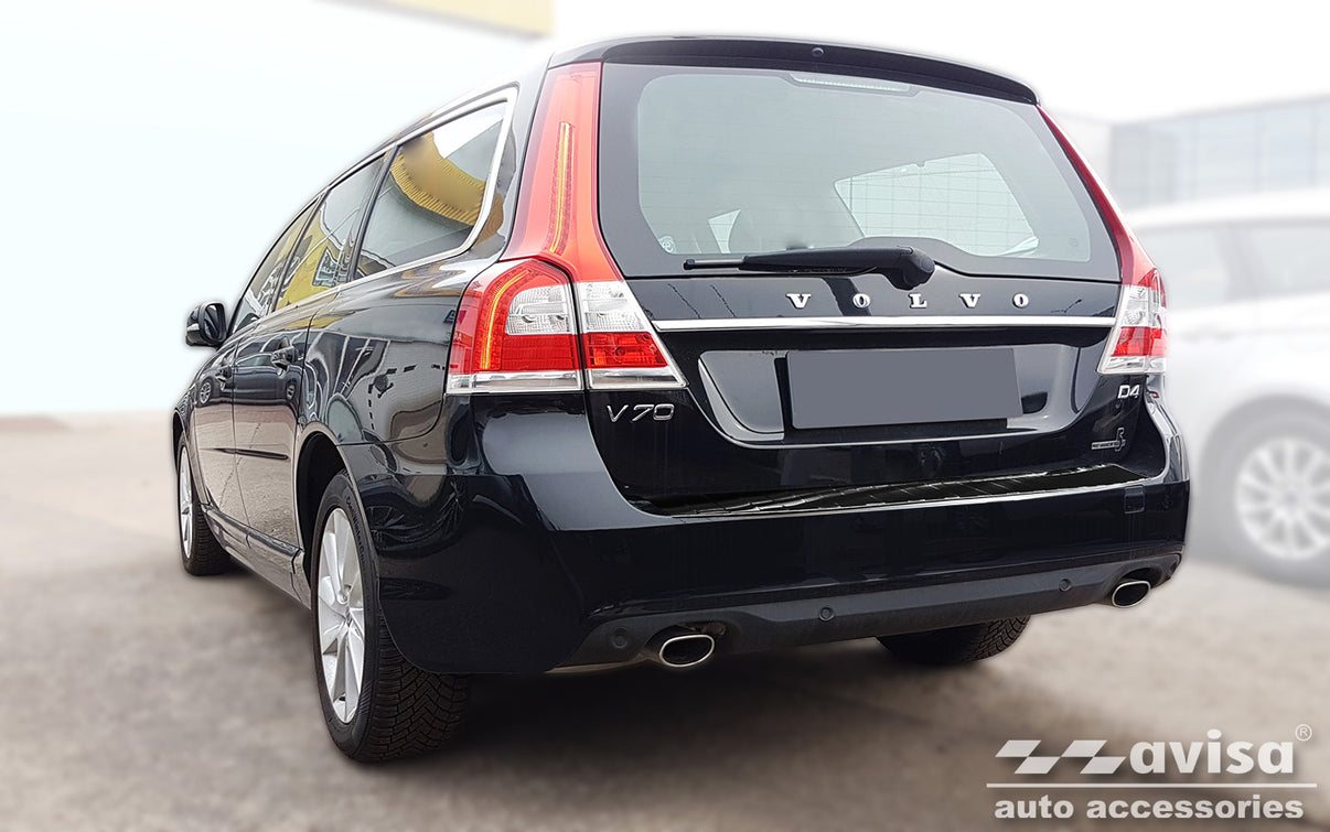 Lastskydd Volvo V70 III facelift 2014–2016 – Spegelblank svart – detaljbild 2