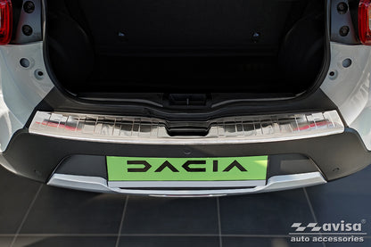 Lastskydd Dacia Spring halvkombi 5-dörrars 2021–2024 – Silver satin – detaljbild 3