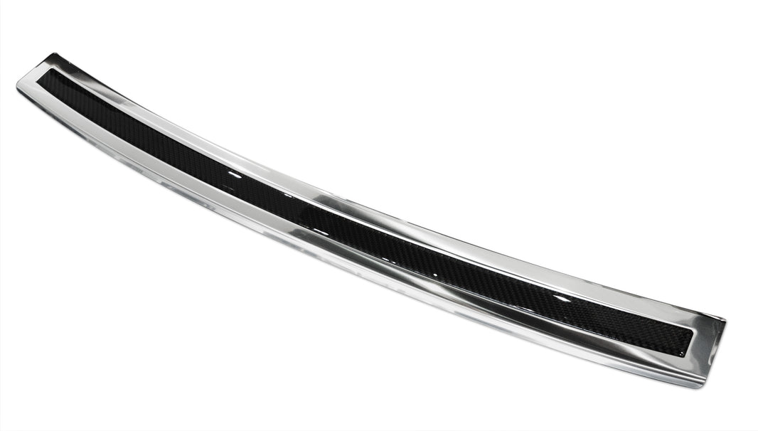 Lastskydd BMW X6 II F16 2014–2019 – Spegelblank steel, Svart Kolfiber