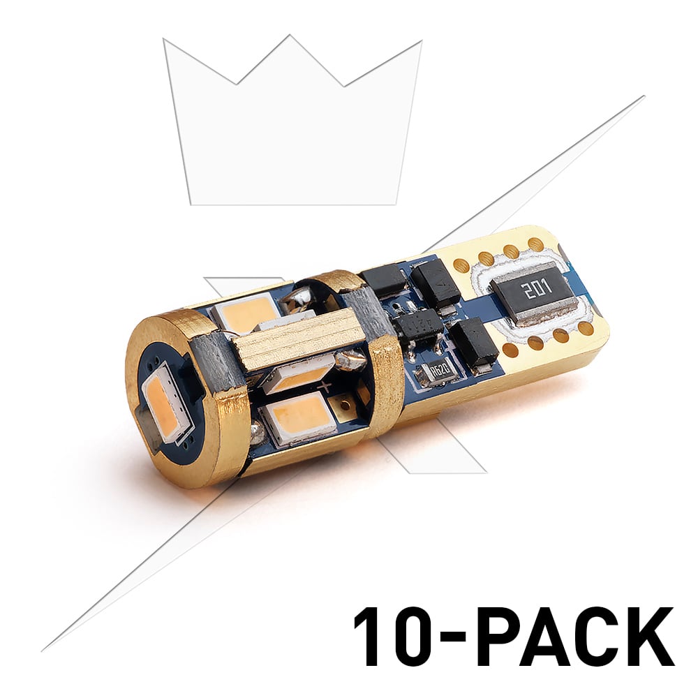 10 – Pack T10 – W5W Super Canbus 9SMD – 12V - Carlevel AB - Fordon och delar > Fordonstillbehör