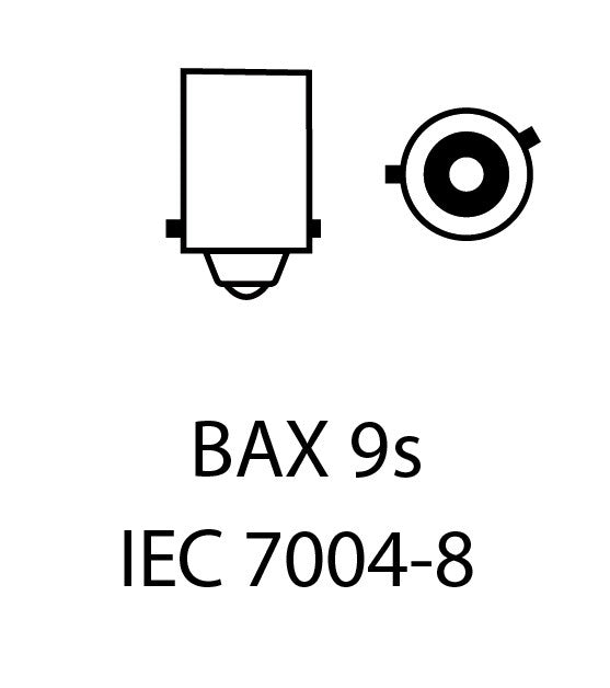 LED-lampa för bil – H6W – BAX9s – 6000K – 8 LED – SMD 3030 – 2-pack
