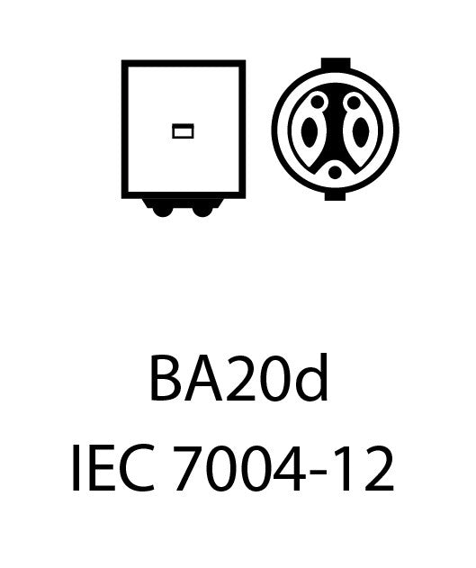 LED-lampa för bil – S2 – BA20d – 6000K – 10 LED – CREE XB-D – 2-pack