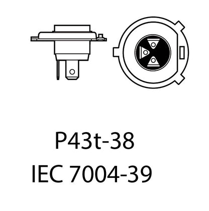 LED-konverteringssats – H4 – 6000K – 9V - 32V – P43t-38 – 2-pack