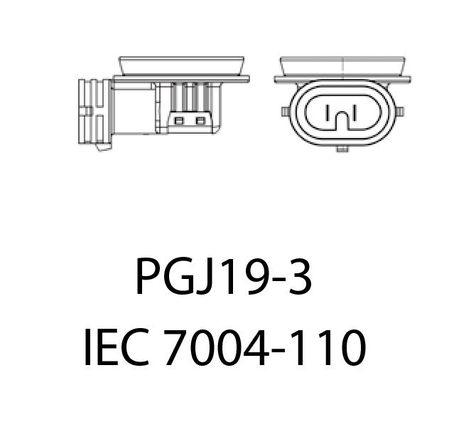 LED-konverteringssats – H16 – 6000K – 9V - 32V – PGJ19–3 – 2-pack