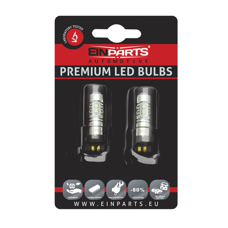 LED-lampa för bil – PW2,1x9,5d4W – WP3.3x14.53 – 6000K – 10 LED – SMD 2323