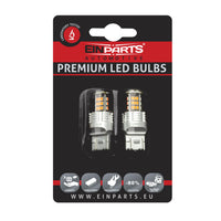 LED-lampa för bil – W2,1x9,5d1/5W – W3x16q – 1000–1500K (Röd) – 30 LED