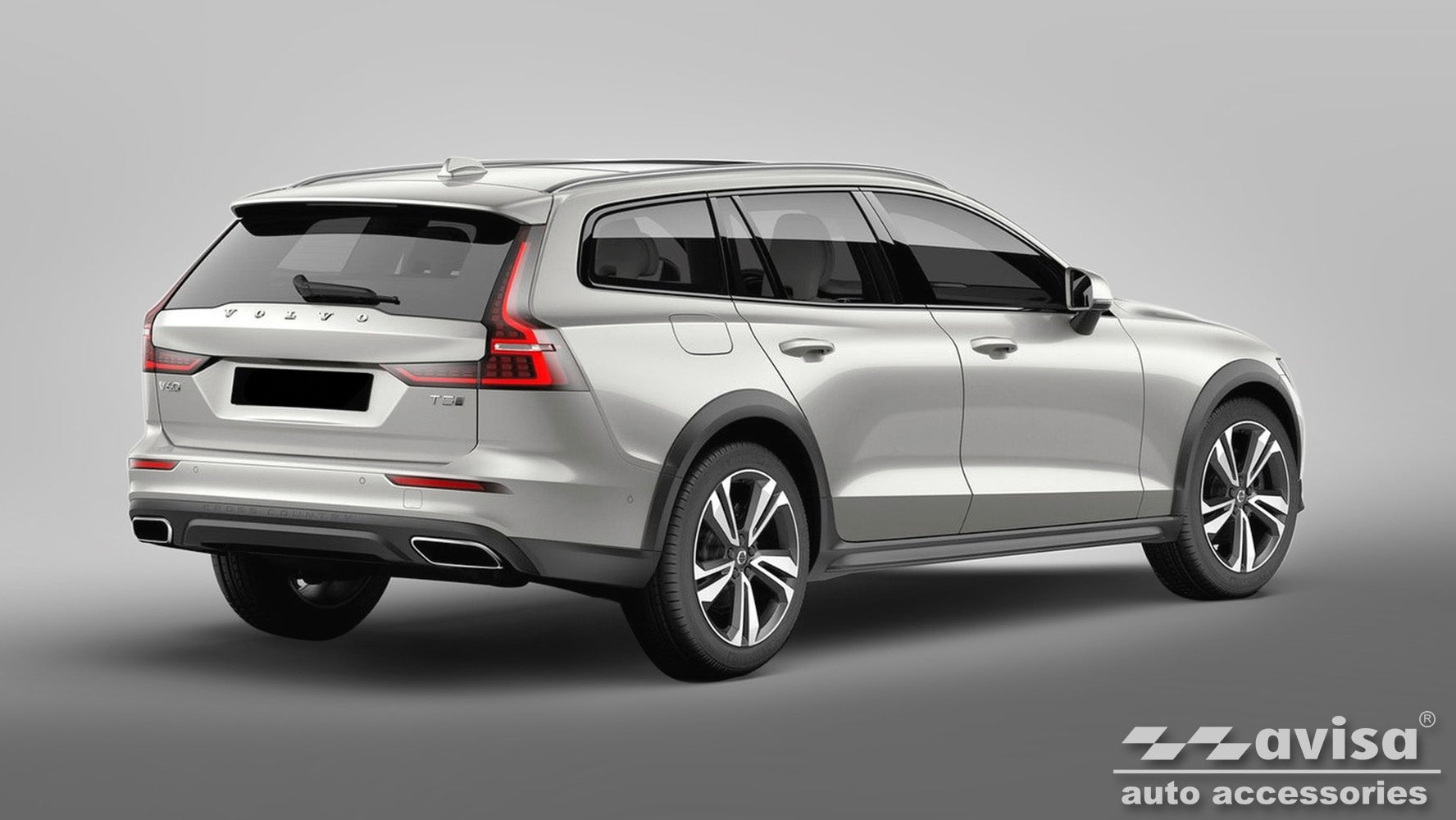 Lastskydd Volvo V60 II Kombi 2018+ m.fl. – Svart – detaljbild 2