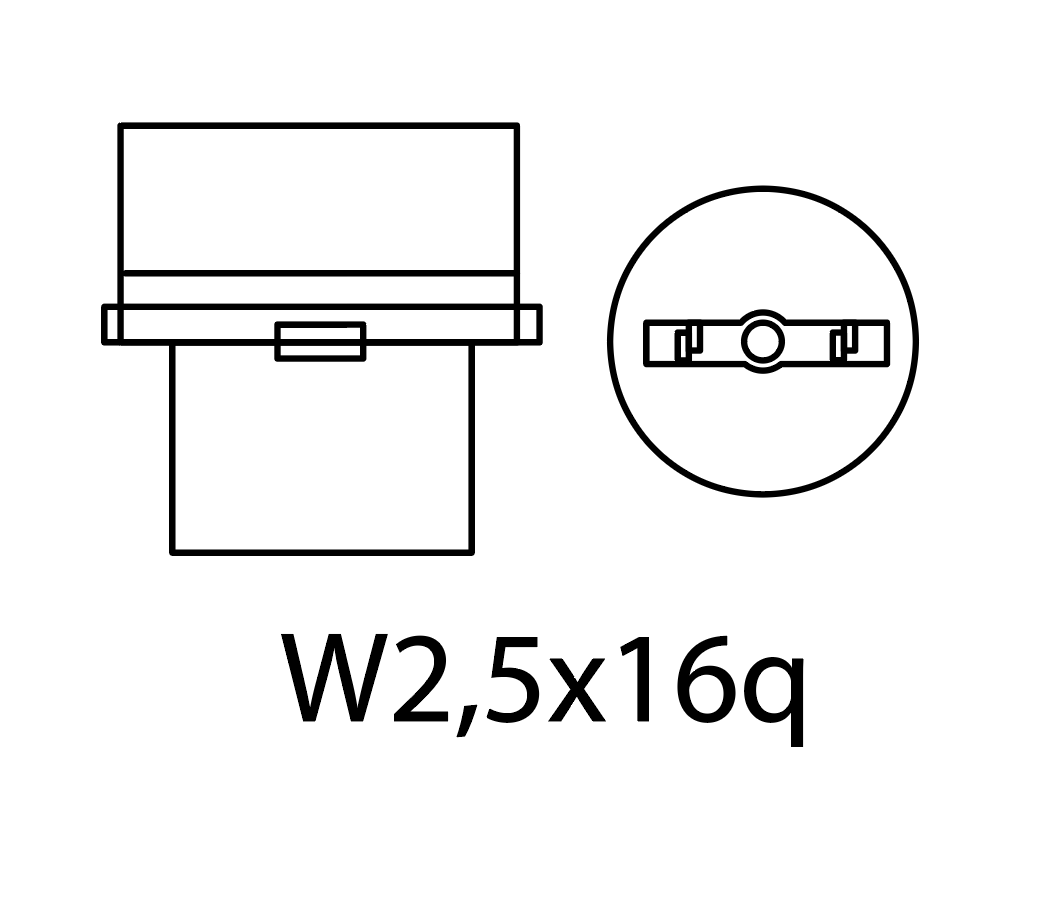 LED-lampa för bil – P27W – W2,5x16q – 22 LED – SMD 5730 – 2-pack