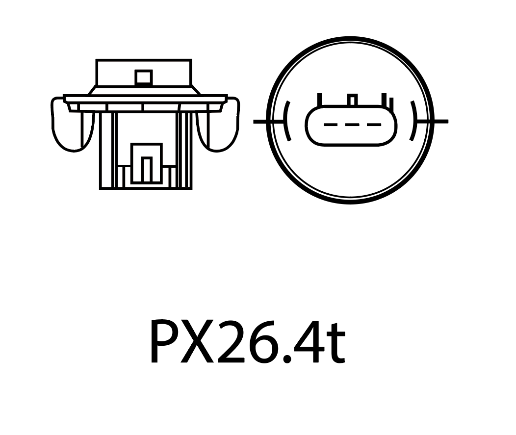 LED-konverteringssats – H13 – 6000K – 9V - 32V – Px26.4t – 2-pack