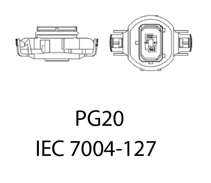 LED-lampa för bil – HP24W – PG20–7 – 6000K – 5 LED – COB – 2-pack