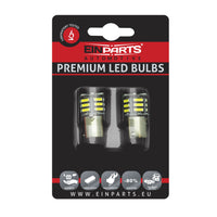 LED-lampa för bil – P21W – BA15S – 6000K – 21 LED – SMD 7020 – 2-pack