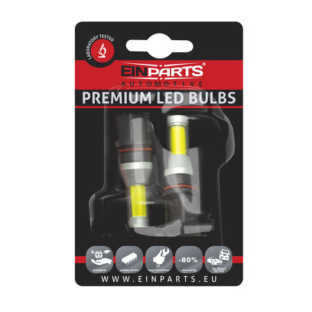 LED-lampa för bil – P13W – PG18.5D-3 – 6000K – 1 LED – COB – 2-pack