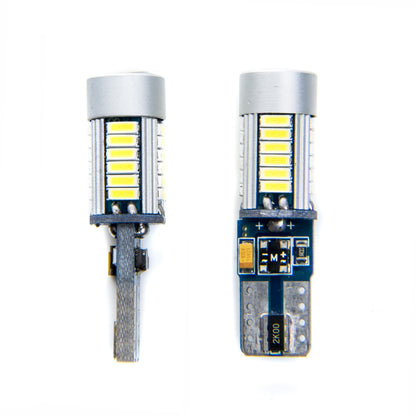 LED-lampa för bil – T10 – W2,1x9,5d – 6000K – 27 LED – SMD 4014 – 2-pack