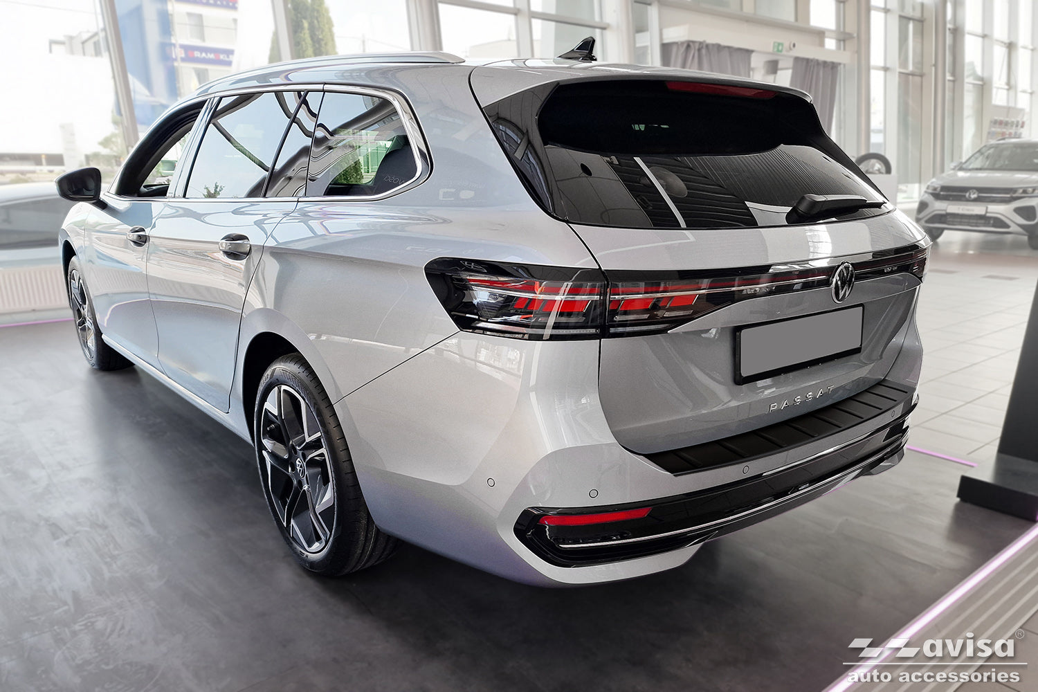 Lastskydd Black Mat Volkswagen Passat B9 Variant/ R-line/ Hybrid 2024+ – Mattsvart – detaljbild 2