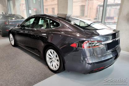 Tröskelskydd Lines Tesla modell S liftback 2012–2016, facelift 2016+ – Svart – detaljbild 3