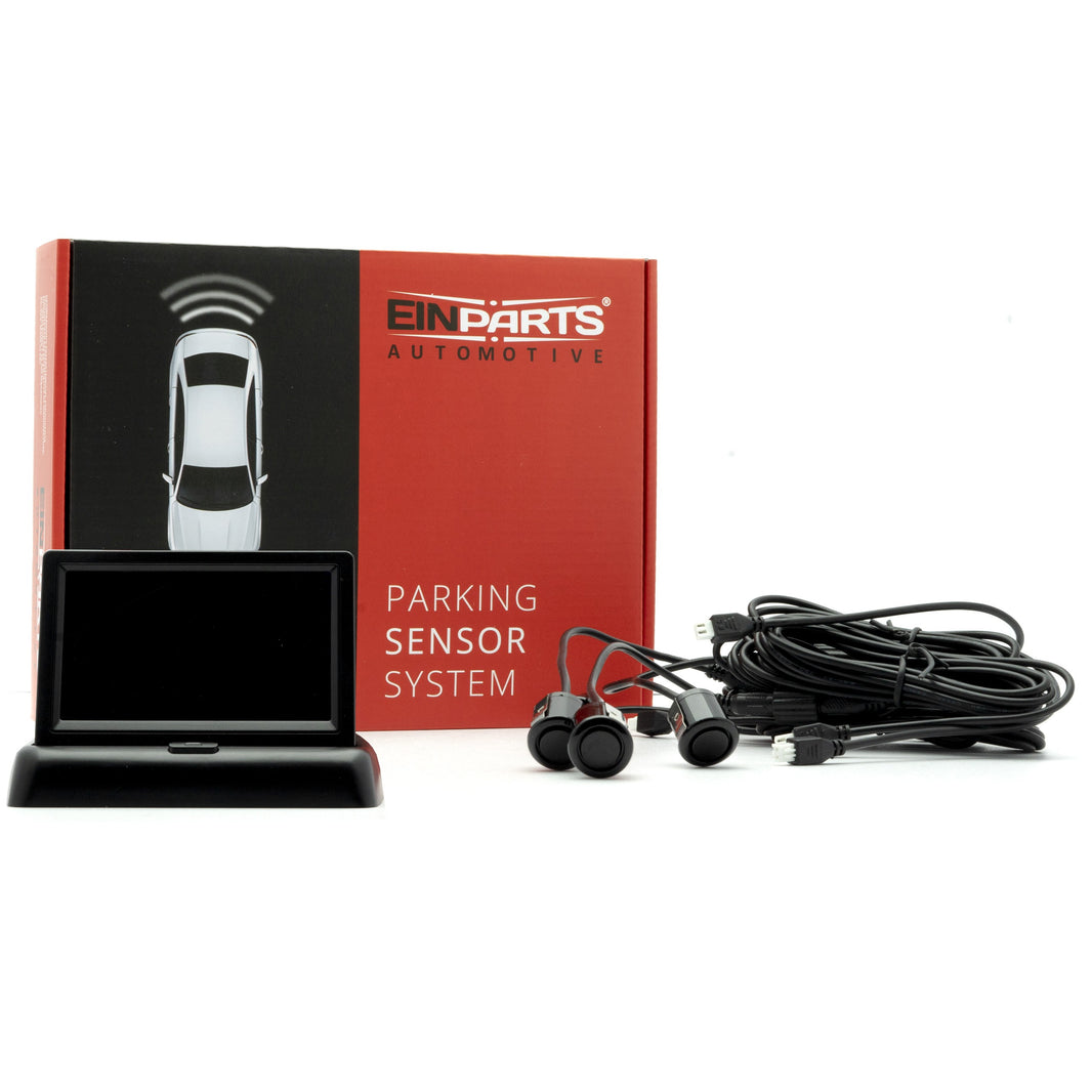 Parkeringssystem med kamera – Svart – 9V - 16V – ultraljudssensor