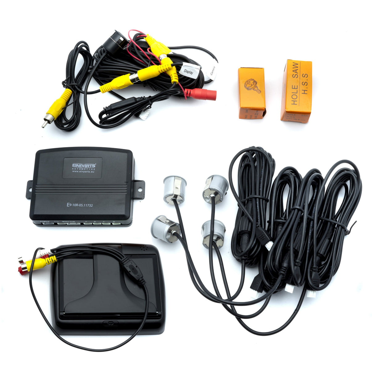 Parkeringssystem med kamera – Silver – 9V - 16V – ultraljudssensor