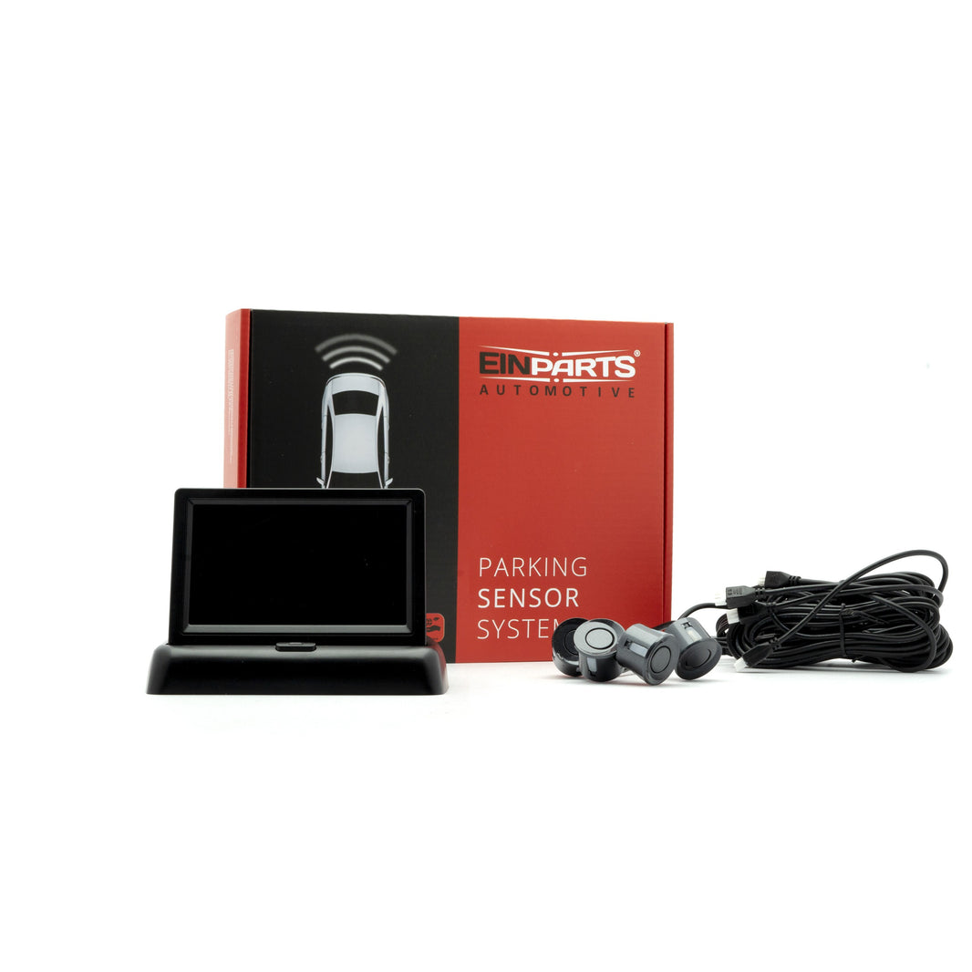 Parkeringssystem med kamera – Grafit – 9V - 16V – ultraljudssensor