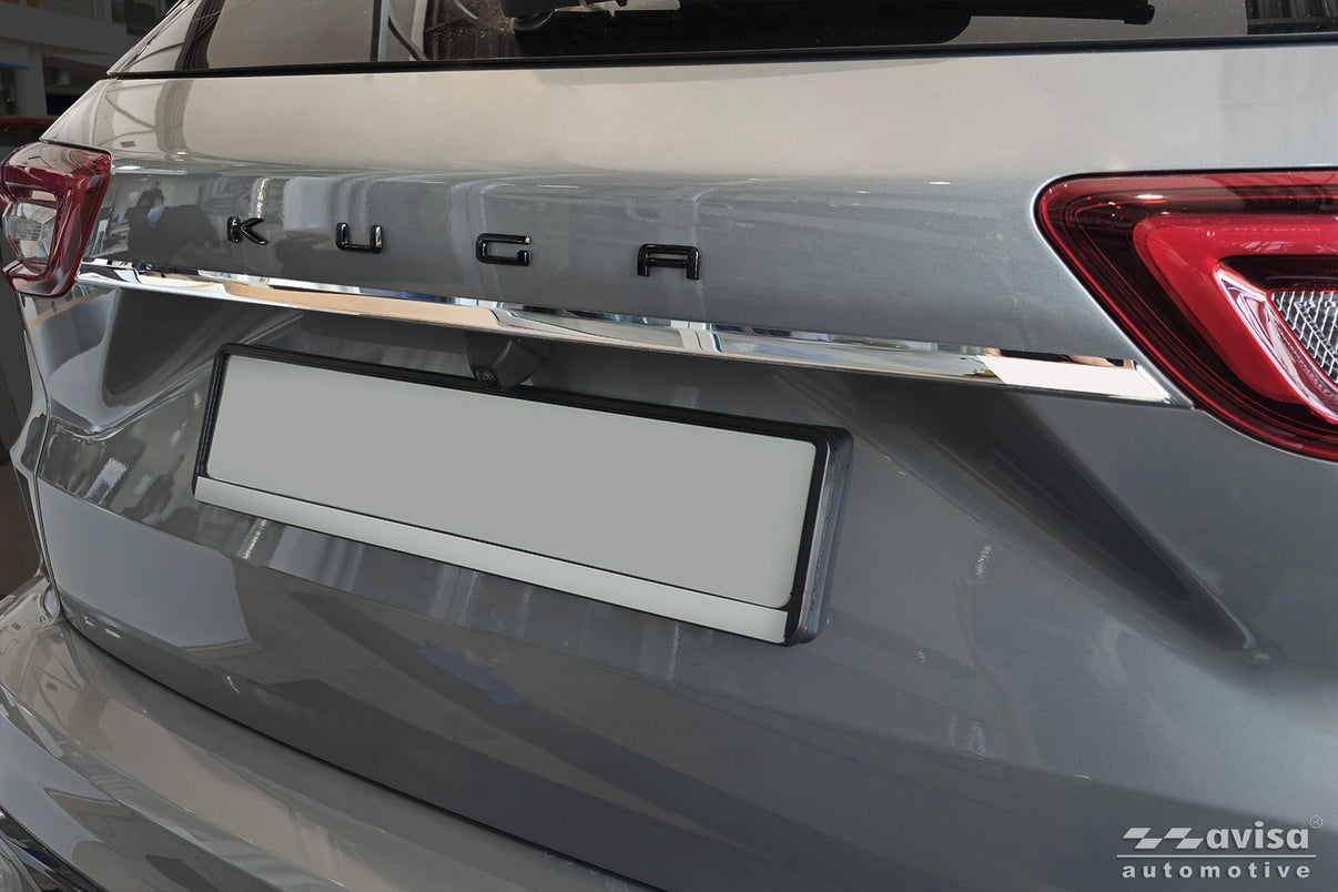 Bakluckelist Ford Kuga III 2019–2024, facelift 2024+ – Spegelpolerat silver – detaljbild 3