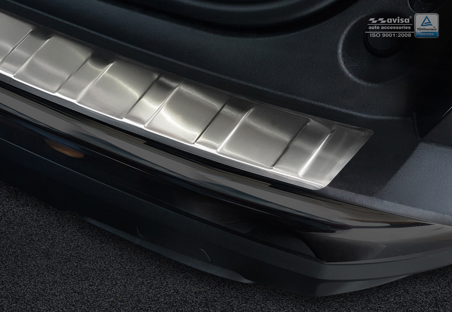 Lastskydd Peugeot 3008 II crossover 2016–2020 facelift 2021–2023 – Silver satin – detaljbild 2