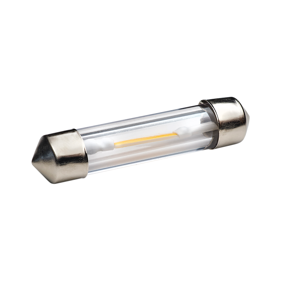 produktbild framifrån visande 36mm – C5W LED Filament – Carlevel