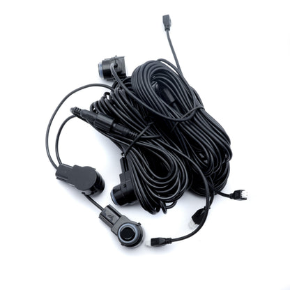 Parkeringssensor med display – Svart – ultraljudssensor – 4 sensorer – 4x 2,5 m