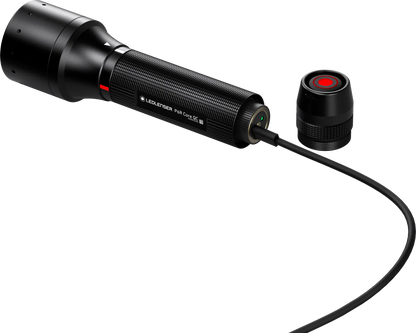LEDLENSER P6R QC Black ES – närbild detaljer | LEDLENSER