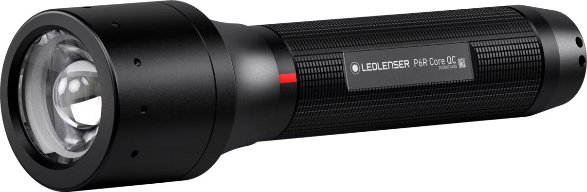 LEDLENSER P6R QC Black ES – produktbild framifrån | LEDLENSER