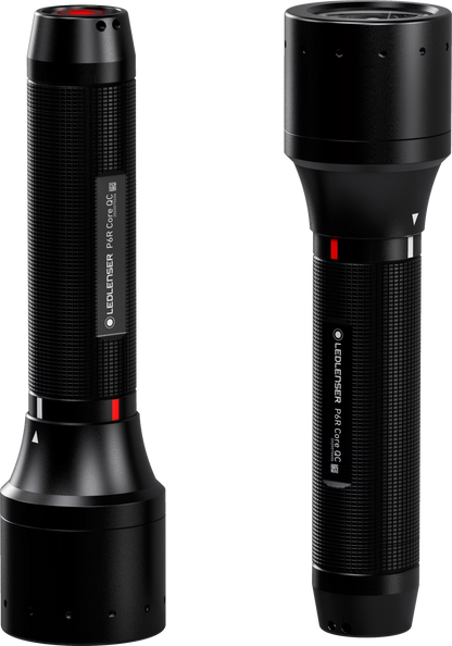 LEDLENSER P6R QC Black ES – produktvy från sidan | LEDLENSER