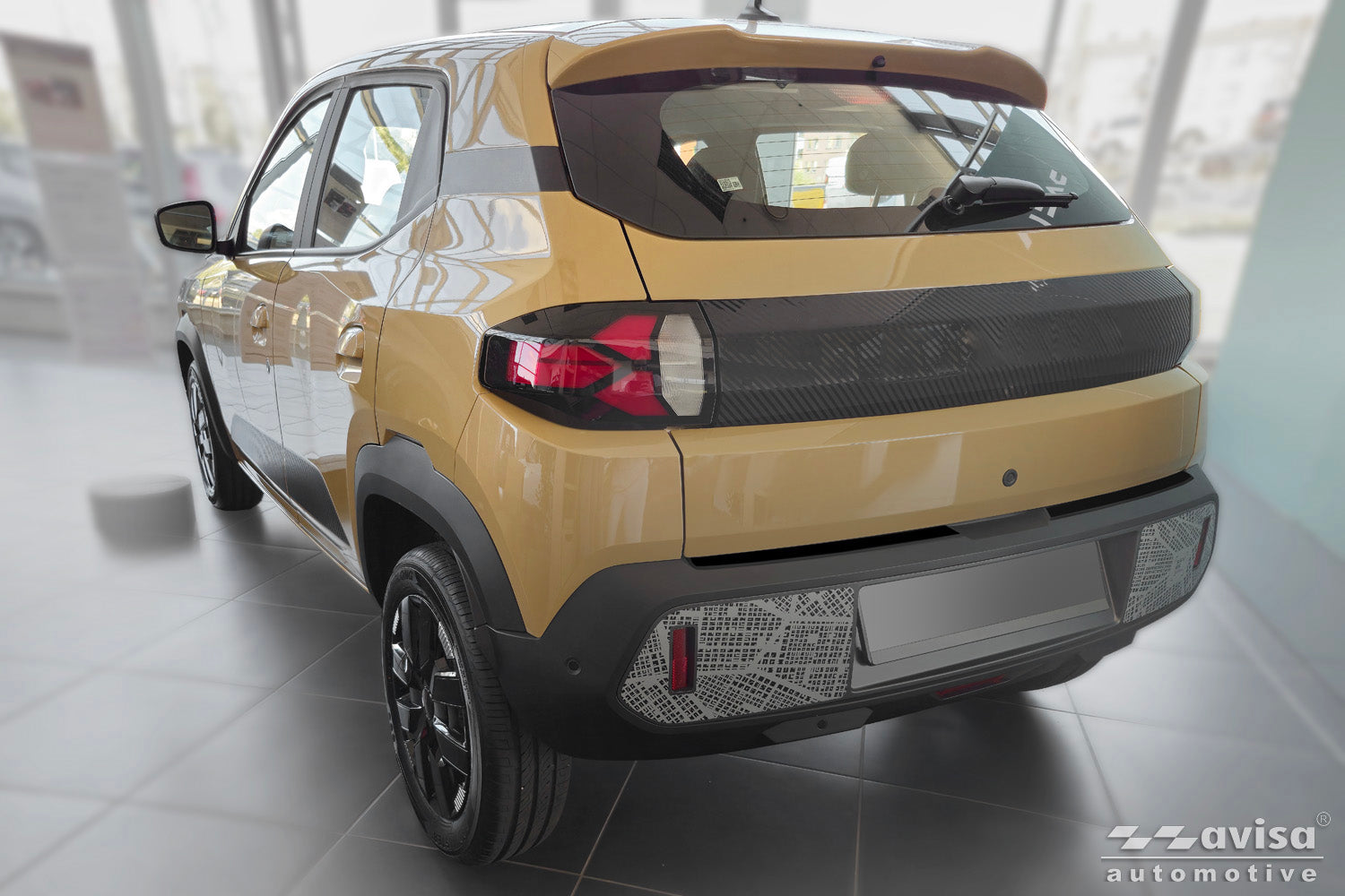 Lastskydd Black Mat Dacia Spring facelift 2024+ – Mattsvart – detaljbild 2