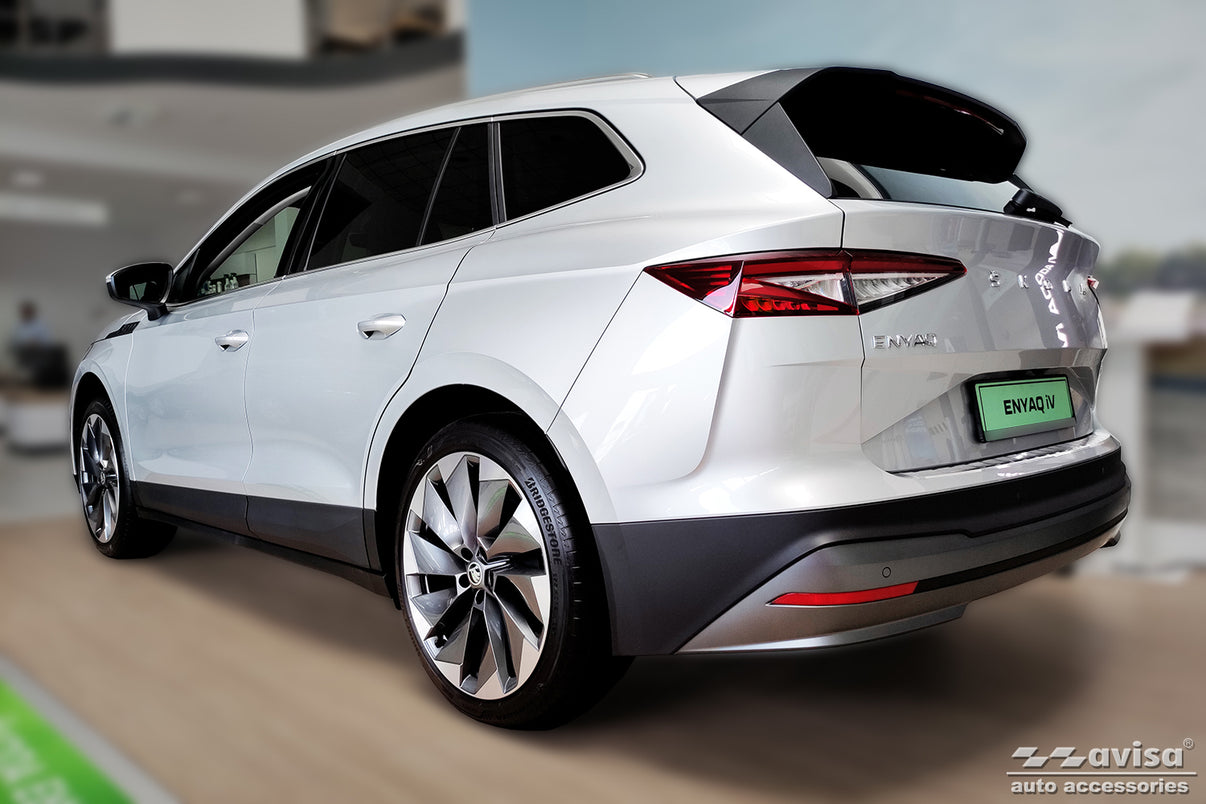 Lastskydd Skoda Enyaq IV 2020+ – Silver satin – detaljbild 2
