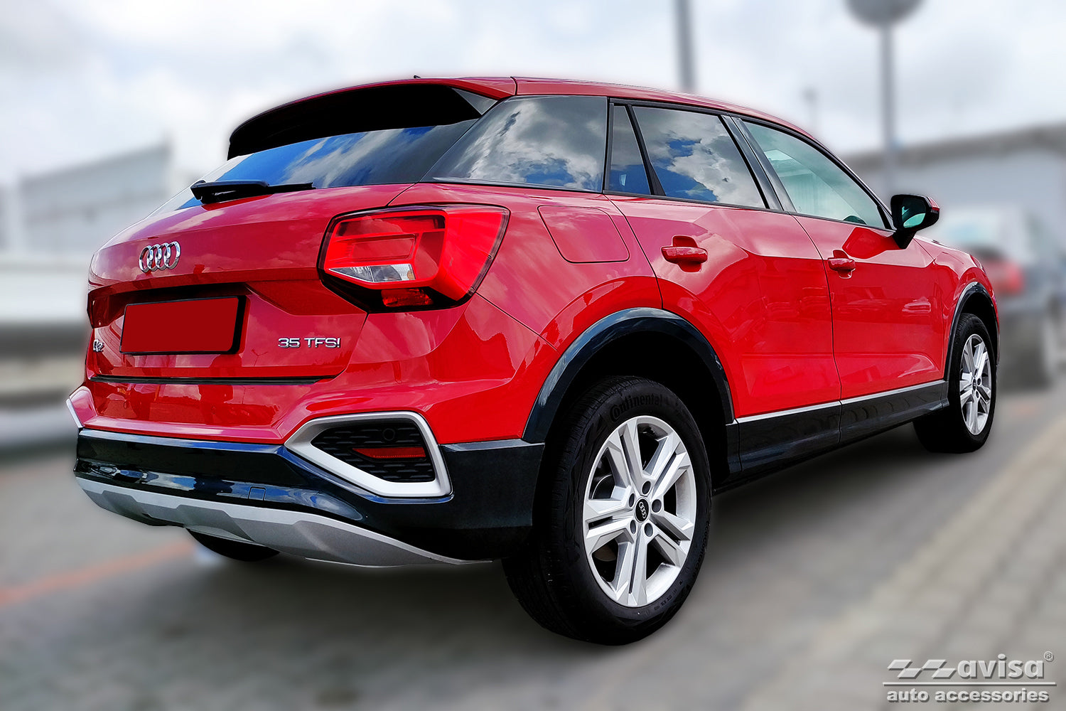 Tröskelskydd Special Edition Audi Q2 crossover facelift 2020+ – Svart – detaljbild 3