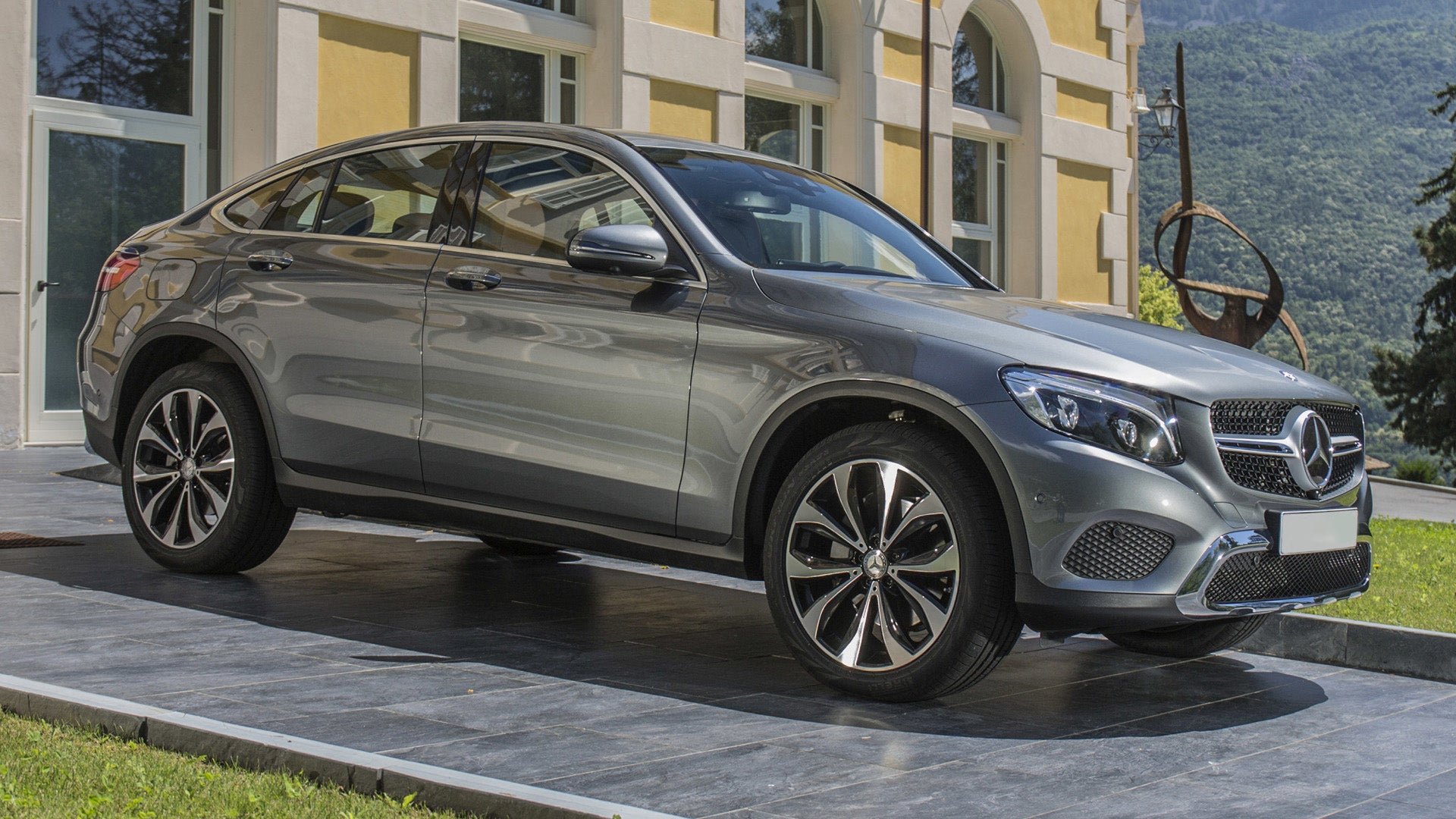 Lastskydd Mercedes Glc Coupe (C253) 2016–2019, facelift 2019–2023 – Spegelpolerat silver – detaljbild 3