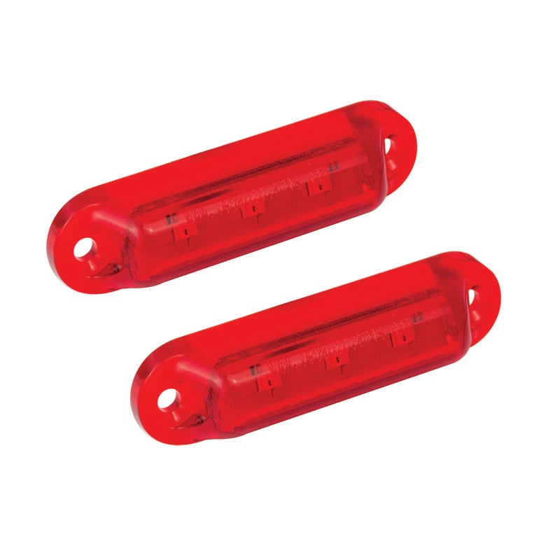 12V Bakmarkeringsljus Röd 16R12 (2 – Pack) 58x16mm - Carlevel AB - Fordon och delar > Fordonstillbehör
