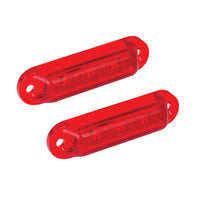 12V Bakmarkeringsljus Röd 16R12 (2 – Pack) 58x16mm - Carlevel AB - Fordon och delar > Fordonstillbehör