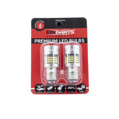 LED-lampa för bil – P21/5W – BAY15d – 6000K – 54 LED – SMD 2016 – 2-pack